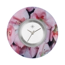 Deja vu watch, jewelry discs, Print-Design, purple-pink, L 347-1