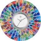 Deja vu watch, jewelry discs, Print-Design, colorful, L 349-1