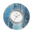 Deja vu watch, jewelry discs, Print-Design, blue-turquoise, L 4011