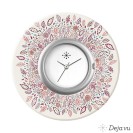 Deja vu watch, jewelry discs, Print-Design, purple-pink, L 4048