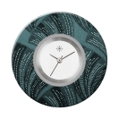 Deja vu watch, jewelry discs, Print-Design, blue-turquoise, L 4083