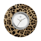 Deja vu watch, jewelry discs, Print-Design, brown-gold, L 4098