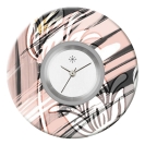 Deja vu watch, jewelry discs, Print-Design, purple-pink, L 7033