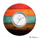 Deja vu watch, jewelry discs, Print-Design, red-orange, L 7098