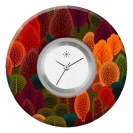 Deja vu watch, jewelry discs, Print-Design, red-orange, L 7120