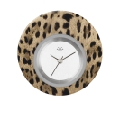 Deja vu watch, jewelry discs, Print-Design, brown-gold, L 9042