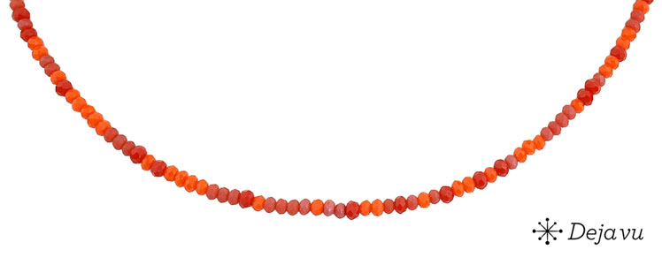 Deja vu Collier, Colliers, rot-orange, N 1003