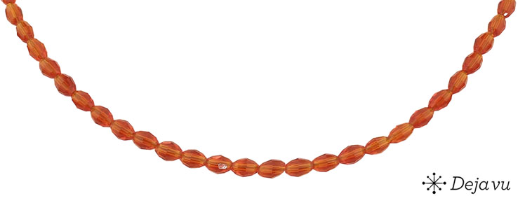 Deja vu Collier, Colliers, rot-orange, N 368