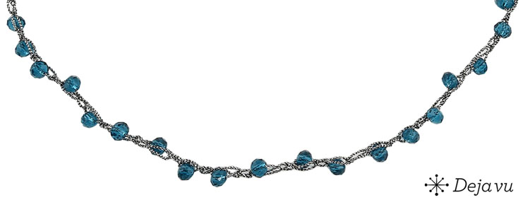 Deja vu Collier, Colliers, blau-trkis, N 562-3