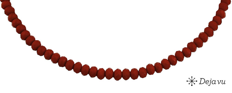 Deja vu Collier, Colliers, rot-orange, N 580-1