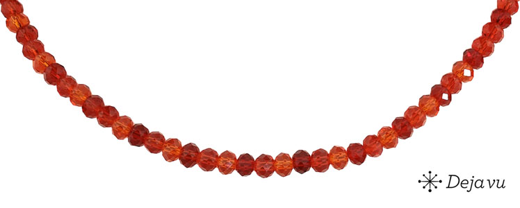 Deja vu Collier, Colliers, rot-orange, N 742, rot