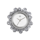 Deja vu watch, jewelry discs, glass, fabric, beads, Str 104