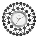 Deja vu Uhr, Schmuckscheiben, Metall-Design, To 101 sw