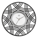 Deja vu Uhr, Schmuckscheiben, Metall-Design, To 107 sw