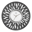 Deja vu Uhr, Schmuckscheiben, Metall-Design, To 108 sw