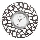 Deja vu Uhr, Schmuckscheiben, Metall-Design, To 121 sw