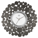 Deja vu Uhr, Schmuckscheiben, Metall-Design, To 15-1 sw