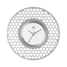 Deja vu Uhr, Schmuckscheiben, Metall-Design, TO 29