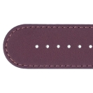 Deja vu watch, watch straps, leather straps, leather 30mm, gilded closure, Ub 124-2 g, plum