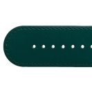 Deja vu watch, watch straps, leather straps, leather 30mm, gilded closure, Ub 3-g, dark green