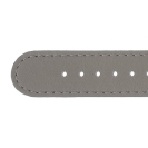 Deja vu watch, watch straps, leather straps, leather 20mm, steel closure, Us 127-1, grey-matt